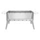 ALSANIDI, Trips grill, Portable BBQ stove, Silver, Size 60*30*25 Cm