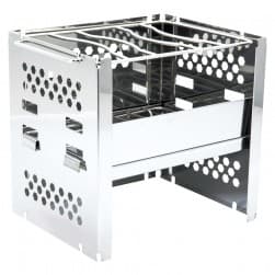 ALSANIDI, Portable BBQ stove, Charcoal BBQ Stove, Silver, Size 15*20*18 Cm
