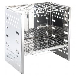 ALSANIDI, Portable BBQ stove, Charcoal BBQ Stove, Silver, Size 18*30*30 Cm