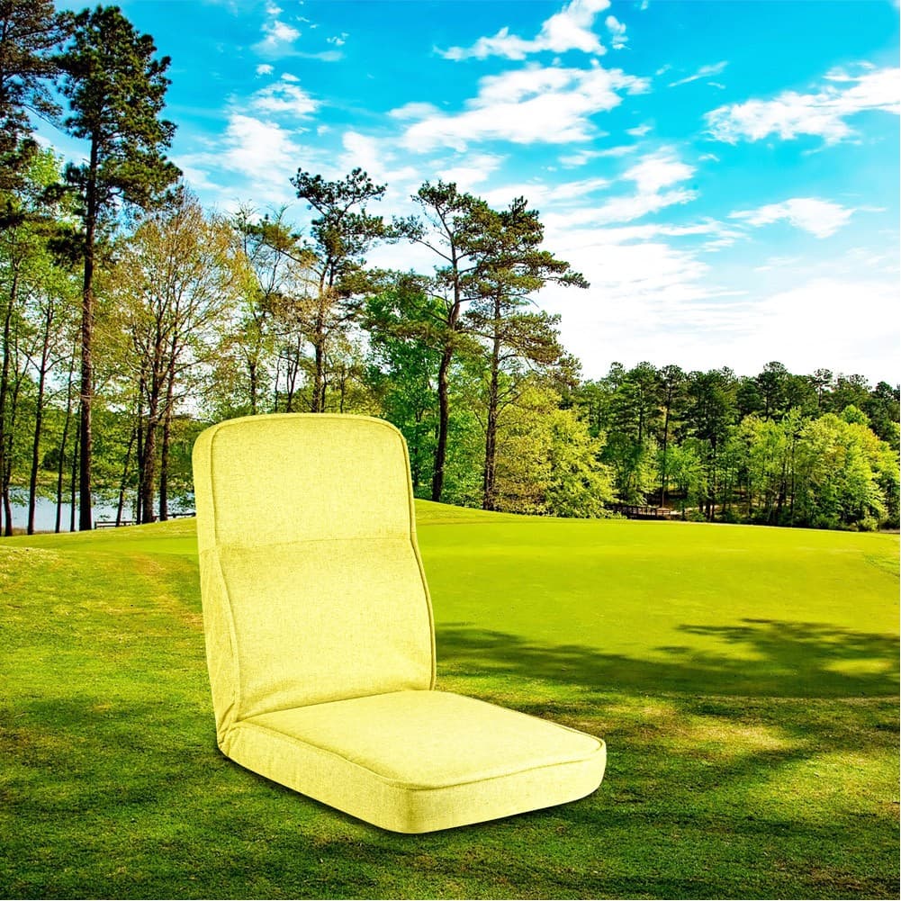 ALSANIDI, Ground Camping and Garden Chair, Trips Chair, Yellow, Size 50*64*67 Cm