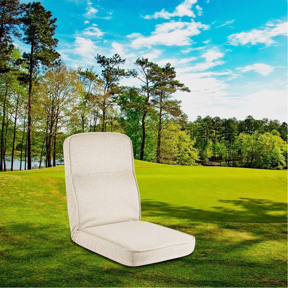 ALSANIDI, Ground Camping and Garden Chair, Trips Chair, Beige, Size 50*64*67 Cm
