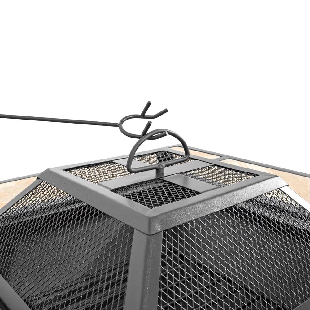 DPT, Wood stove for heating, Outdoor wood burning stove, Black, Size81*81*50