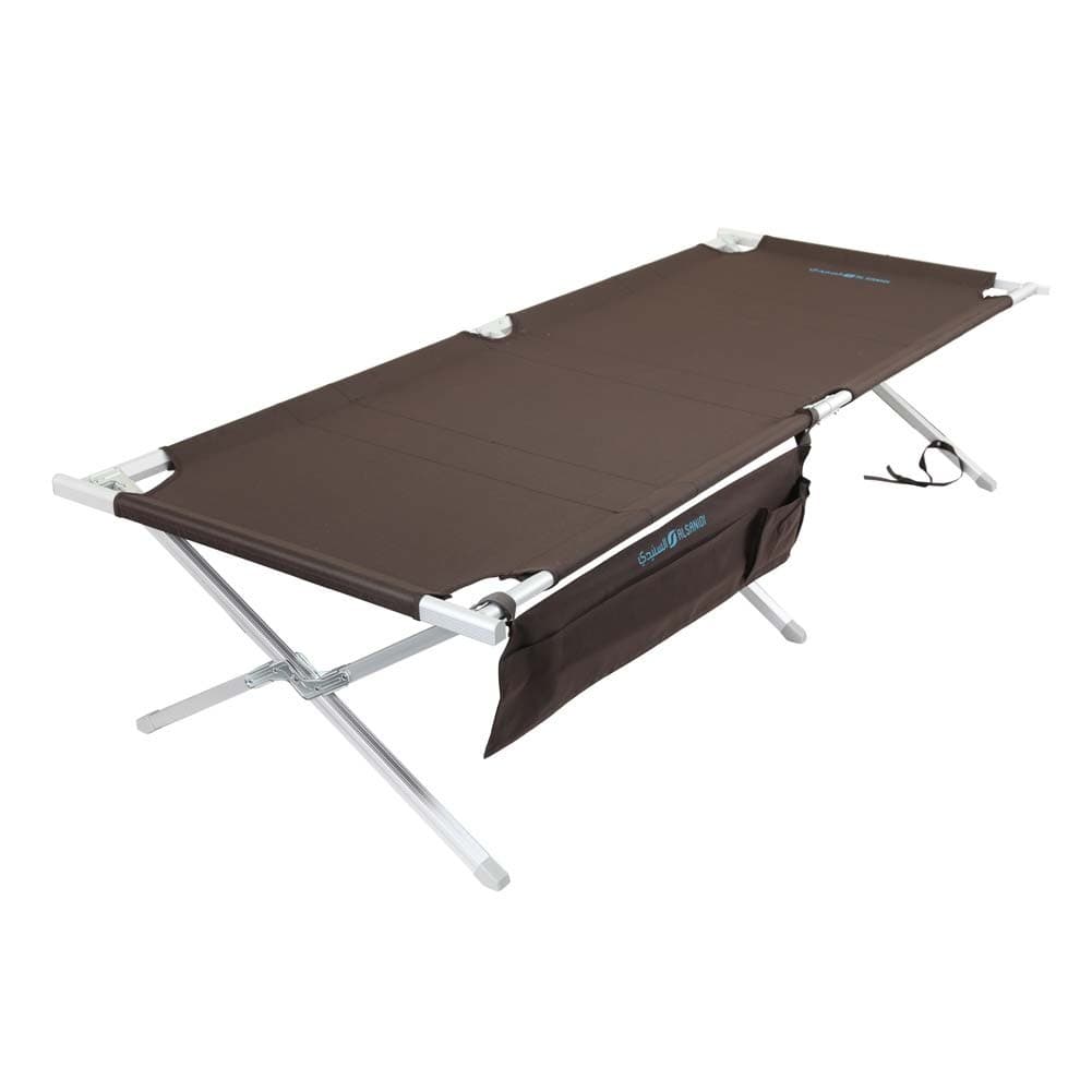 ALSANIDI, Camping Cot, Travel Cot for Camping, Brown, Size 80*210 Cm