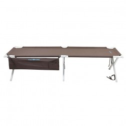 ALSANIDI, Camping Cot, Travel Cot for Camping, Brown, Size 80*210 Cm