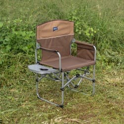 DPT, Camping Chairs for Trips, Camping Chair, Brown Dark, Size 83*60*50*44*92 Cm