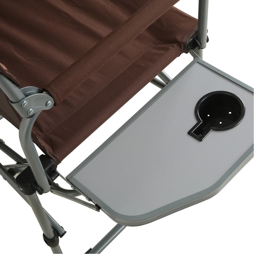 DPT, Camping Chairs for Trips, Camping Chair, Brown Dark, Size 83*60*50*44*92 Cm