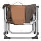 DPT, Camping Chairs for Trips, Camping Chair, Brown Dark, Size 83*60*50*44*92 Cm