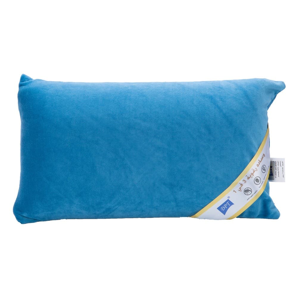 DPT, Medical pillow with memory foam filling, Foam seat cushion, Blue, Size 42*23 Cm