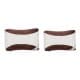 DPT, Medical pillow with memory foam filling, Anti-Bacterial Neck and Shoulder Support Pillow, Brown*White, Size 35*55 Cm