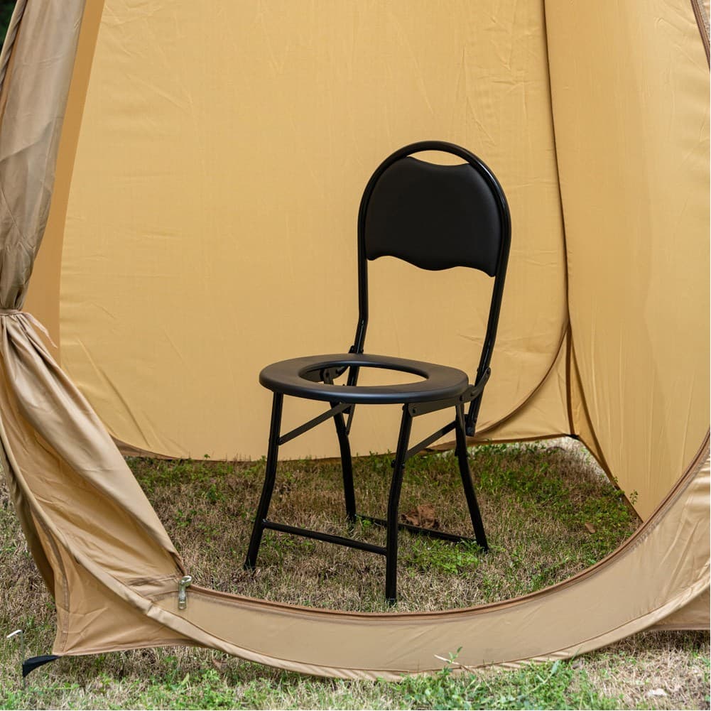 DPT, Portable Toilet Chair, Portable Toilet, Black