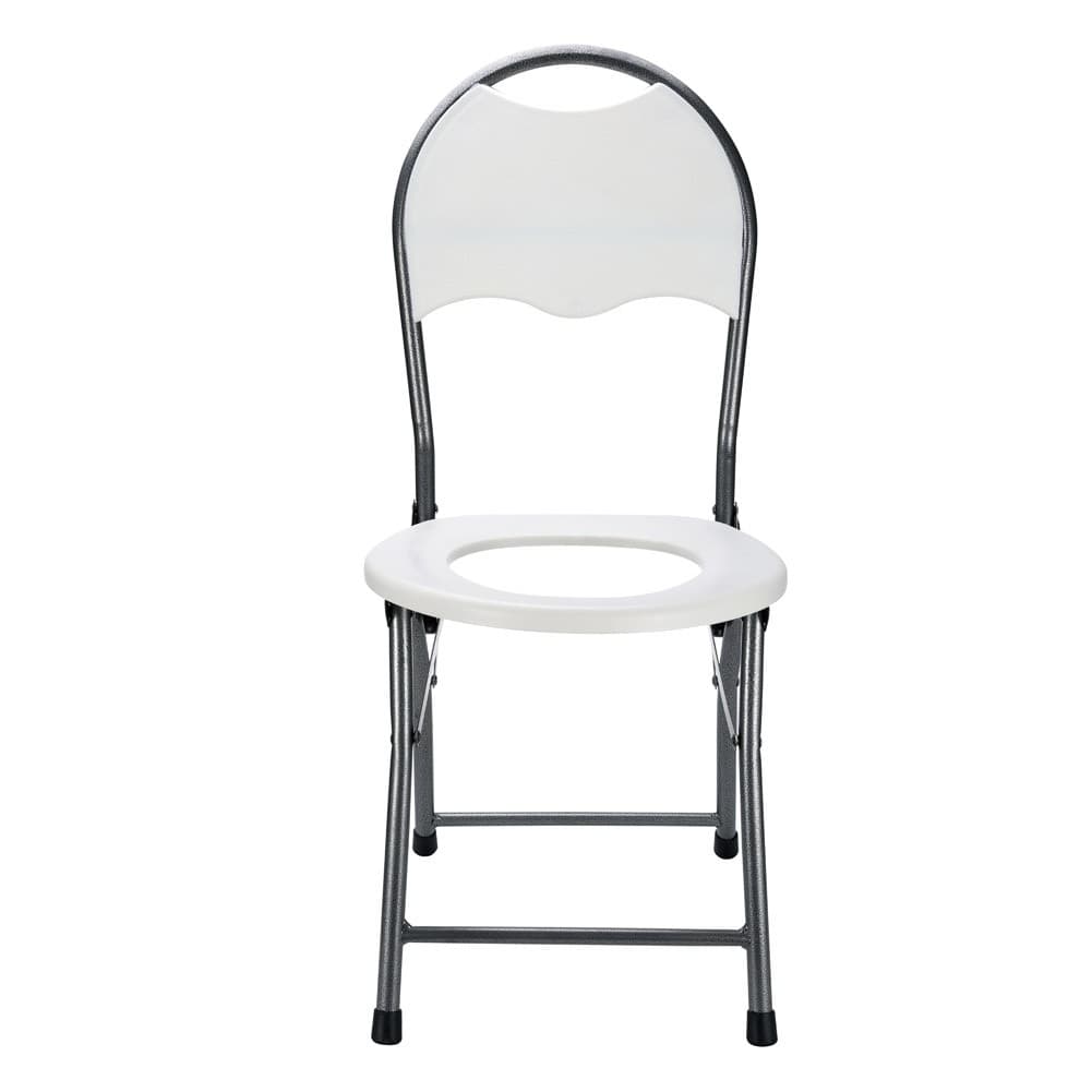 DPT, Portable Toilet Chair, Portable Toilet, White, Size 48 Cm