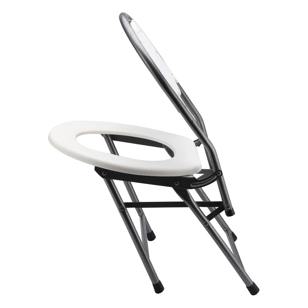 DPT, Portable Toilet Chair, Portable Toilet, White, Size 48 Cm