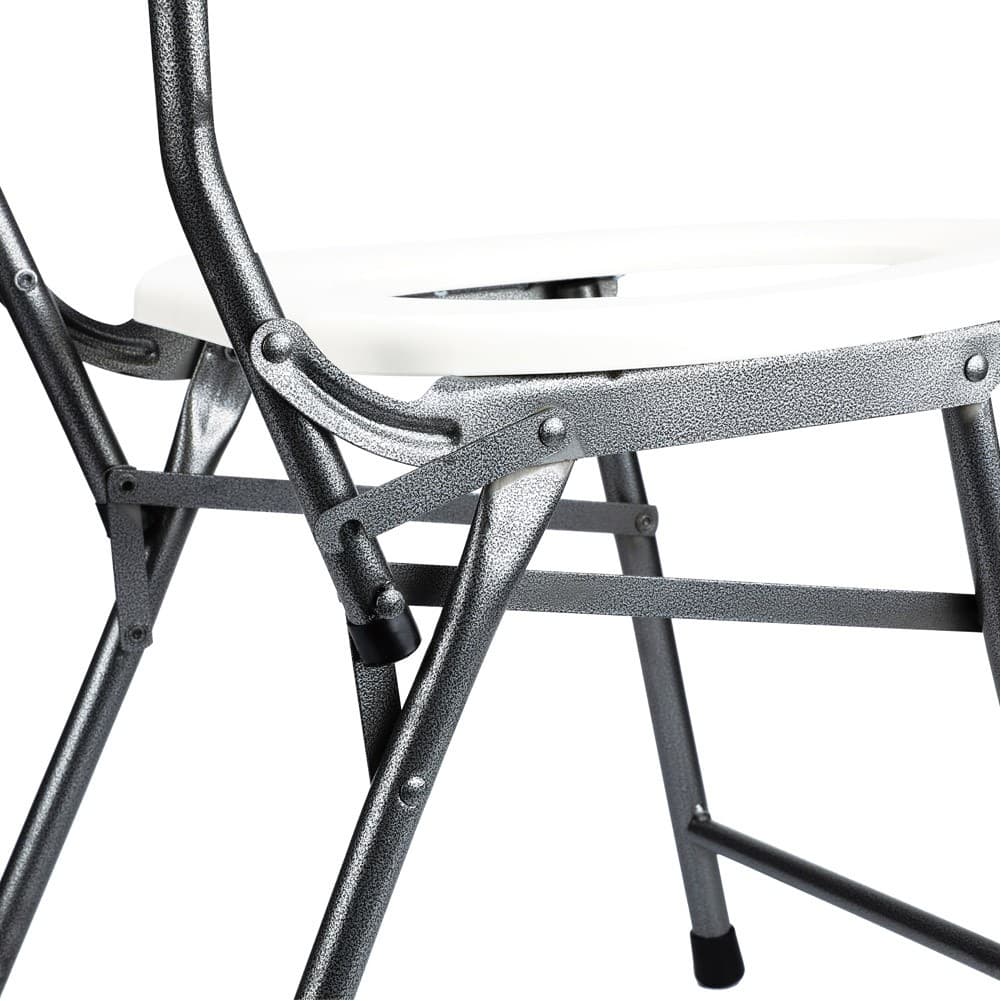 DPT, Portable Toilet Chair, Portable Toilet, White, Size 48 Cm