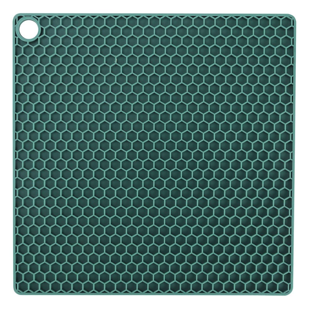 ALSANIDI, Silicone Hot pot holder, Green, Size 17.5*17.5 Cm