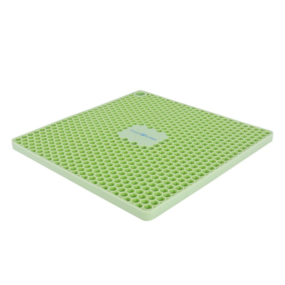 ALSANIDI, Silicone Hot pot holder, Green, Size 17.5*17.5 Cm