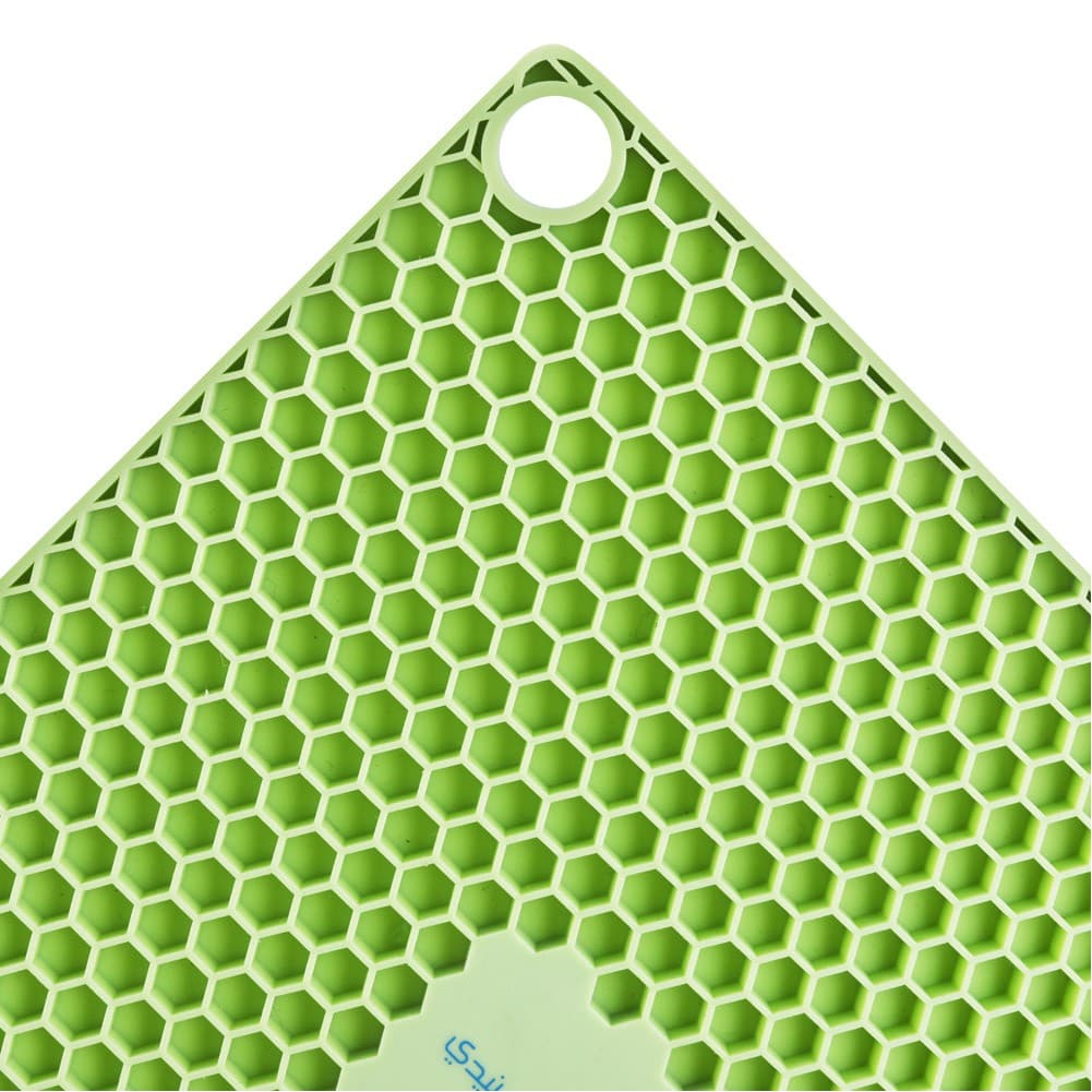 ALSANIDI, Silicone Hot pot holder, Green, Size 17.5*17.5 Cm