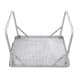 ALSANIDI, Aluminum Dish Drying Rack Table, Foldable Table for Outdoor and Home Gardens, Silver, Size 40*40*26 Cm
