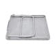 ALSANIDI, Aluminum Dish Drying Rack Table, Foldable Table for Outdoor and Home Gardens, Silver, Size 40*40*26 Cm