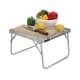 ALSANIDI, Aluminum Dish Drying Rack Table, Foldable Table for Outdoor and Home Gardens, Silver, Size 40*40*26 Cm