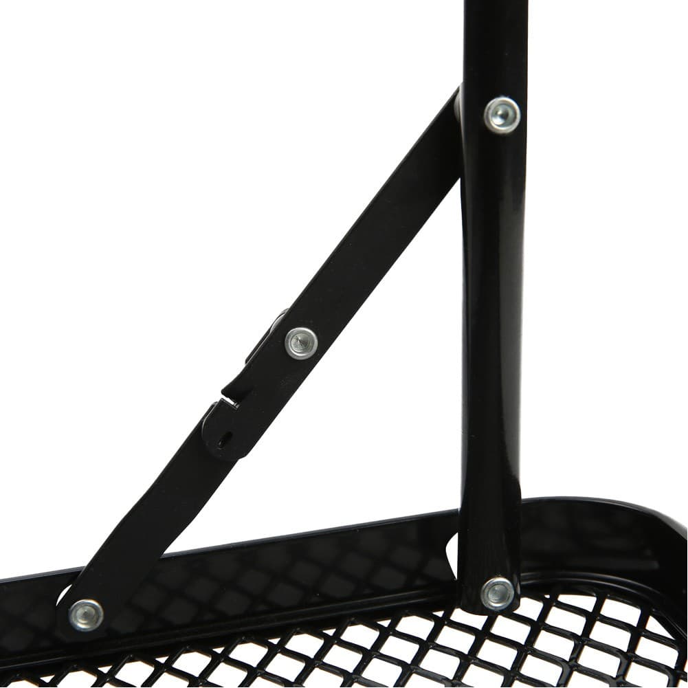 ALSANIDI, Aluminum Dish Drying Rack Table, Foldable Table for Outdoor and Home Gardens, Black, Size 40*60*26 Cm