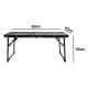 ALSANIDI, Aluminum Dish Drying Rack Table, Foldable Table for Outdoor and Home Gardens, Black, Size 40*60*26 Cm