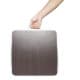 ALSANIDI, Foldable Aluminum Table, Foldable Table for Outdoor and Home Gardens, Brown, Size 40*40*29 Cm