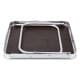 ALSANIDI, Foldable Aluminum Table, Foldable Table for Outdoor and Home Gardens, Brown, Size 40*40*29 Cm