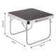 ALSANIDI, Foldable Aluminum Table, Foldable Table for Outdoor and Home Gardens, Brown, Size 40*40*29 Cm