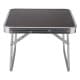 ALSANIDI, Foldable Aluminum Table, Foldable Table for Outdoor and Home Gardens, Brown, Size 40*40*29 Cm