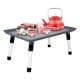 ALSANIDI, Foldable Plastic Camping Table, Foldable Table for Outdoor and Home Gardens, Gray, Size 39.5*24.5*18 Cm
