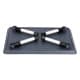 ALSANIDI, Foldable Plastic Camping Table, Foldable Table for Outdoor and Home Gardens, Gray, Size 39.5*24.5*18 Cm
