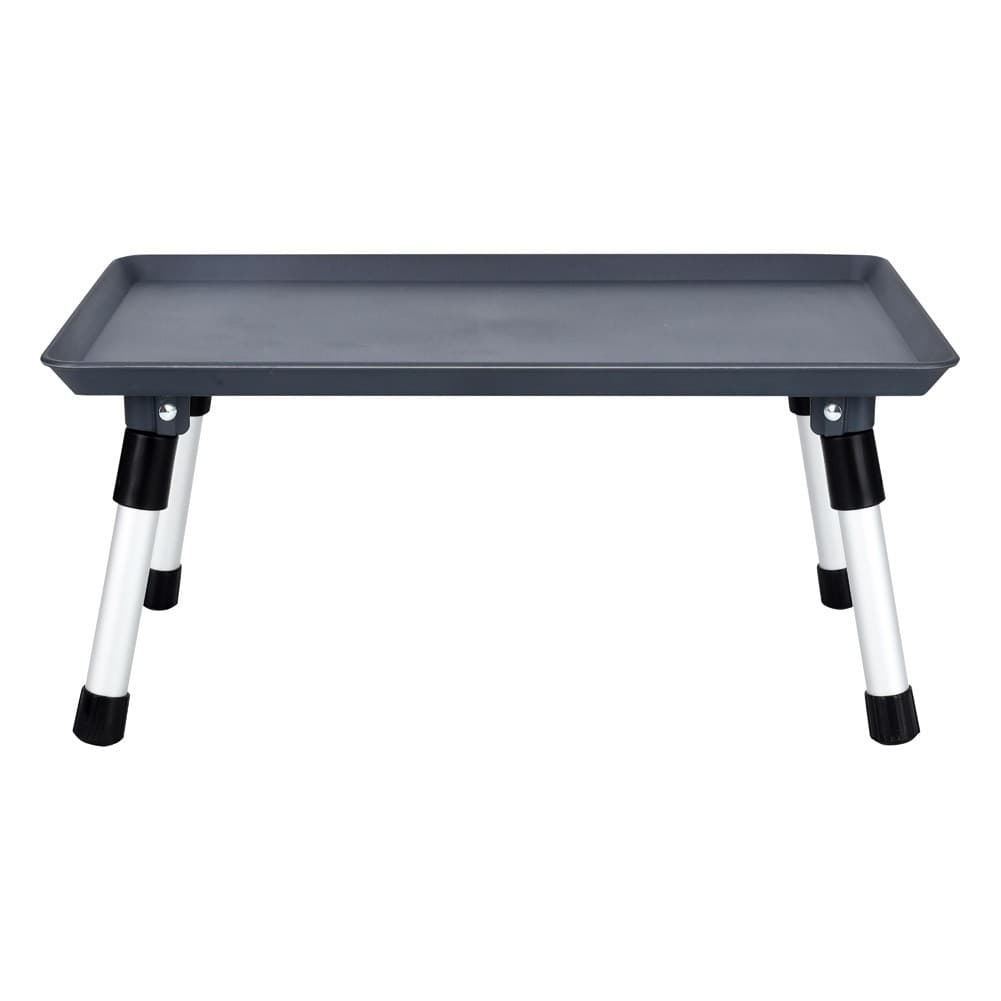 ALSANIDI, Foldable Plastic Camping Table, Foldable Table for Outdoor and Home Gardens, Gray, Size 39.5*24.5*18 Cm