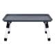 ALSANIDI, Foldable Plastic Camping Table, Foldable Table for Outdoor and Home Gardens, Gray, Size 39.5*24.5*18 Cm