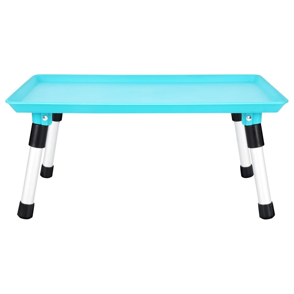 ALSANIDI, Foldable Plastic Camping Table, Foldable Table for Outdoor and Home Gardens, Turquoise, Size 39.5*24.5*18 Cm