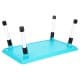 ALSANIDI, Foldable Plastic Camping Table, Foldable Table for Outdoor and Home Gardens, Turquoise, Size 39.5*24.5*18 Cm
