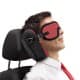 ALSANIDI, Travel foam head pillow, Trips Pillow, Red, Size 30*18.5*15 Cm