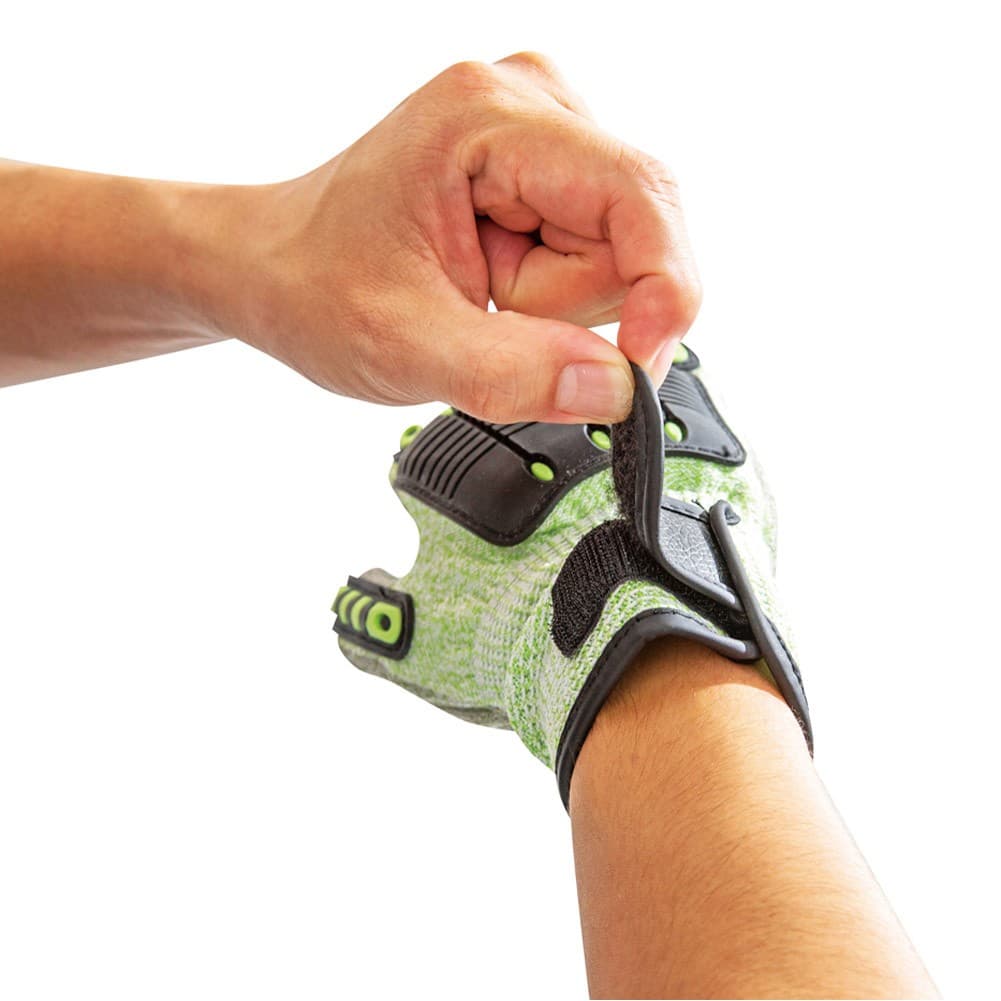 DPT, Safety Gloves, Green, Size 25 Cm