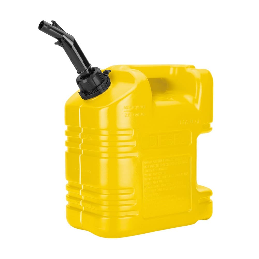 DPT, Thick Fuel and Gasoline Tank,
Portable Plastic Petrol Container, Yellow, capacity 10 L