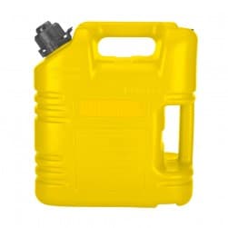 DPT, Thick Fuel and Gasoline Tank,
Portable Plastic Petrol Container, Yellow, capacity 10 L