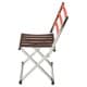 ALSANIDI, Fodable Trips Chair, Garden and Picnic Chair, Silver*Brown, Size 31.5*33*70 Cm