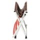 ALSANIDI, Fodable Trips Chair, Garden and Picnic Chair, Silver*Brown, Size 31.5*33*70 Cm