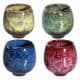 ALSANIDI, Decorative patterned cup, Coffee cup for trips and travel, Multicolored , Set 4 pcs capacity 100 ml