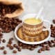 ALSANIDI, Najdi inscription cup, Coffee cup for trips and travel, Beige, capacity 100 ml