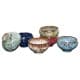 ALSANIDI, Decorative patterned cup, Coffee cup for trips and travel, Multicolored , Set 6 pcs capacity 70 ml