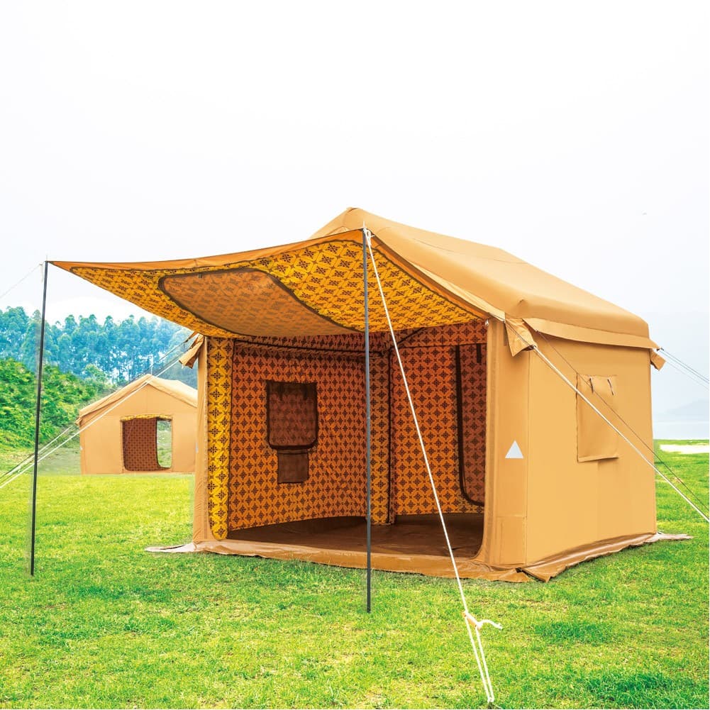 ALSANIDI, Air Cotton Tent for Trips, Inflatable Tent, Sandy, Size 300*300 Cm