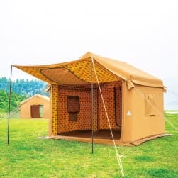 ALSANIDI, Air Cotton Tent for Trips, Inflatable Tent, Sandy, Size 300*300 Cm