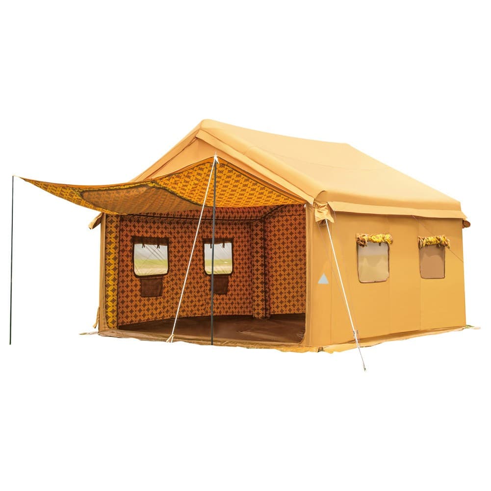 ALSANIDI, Air Cotton Tent for Trips, Inflatable Tent, Sandy, Size 400*400 Cm