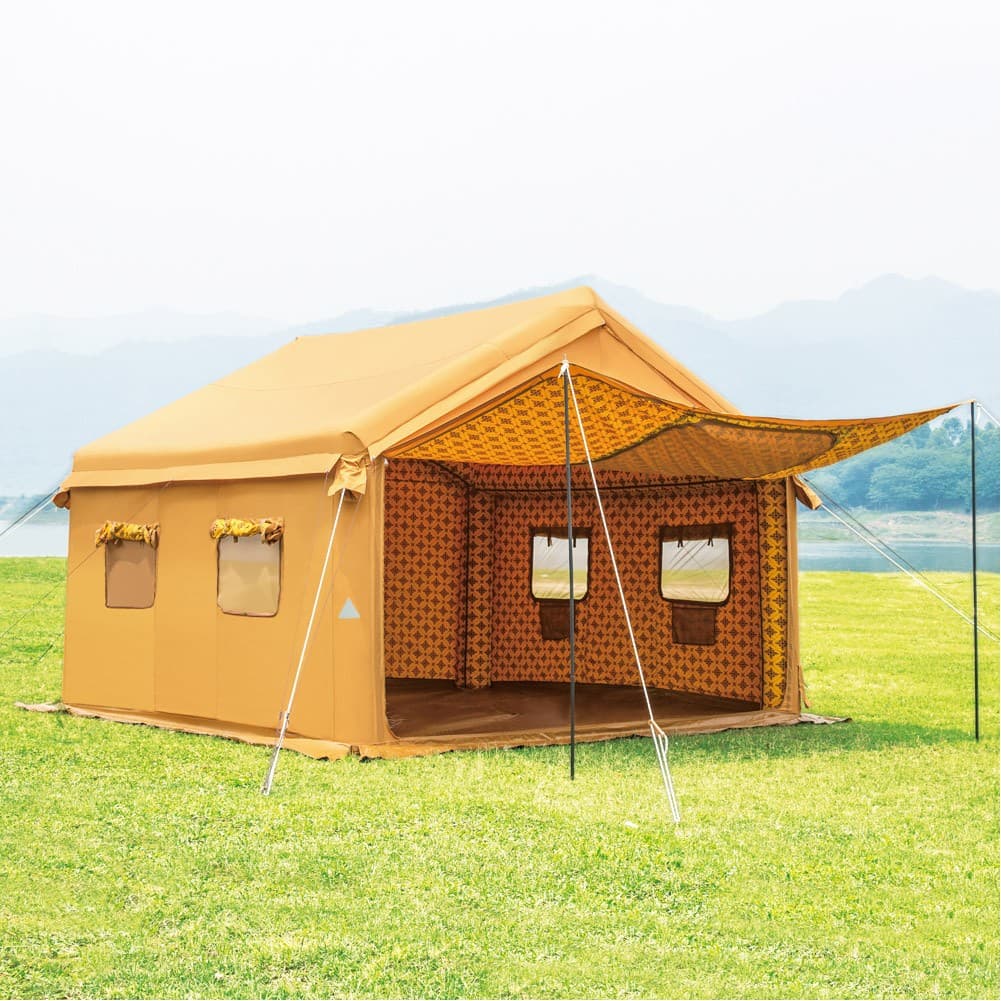 ALSANIDI, Air Cotton Tent for Trips, Inflatable Tent, Sandy, Size 400*400 Cm