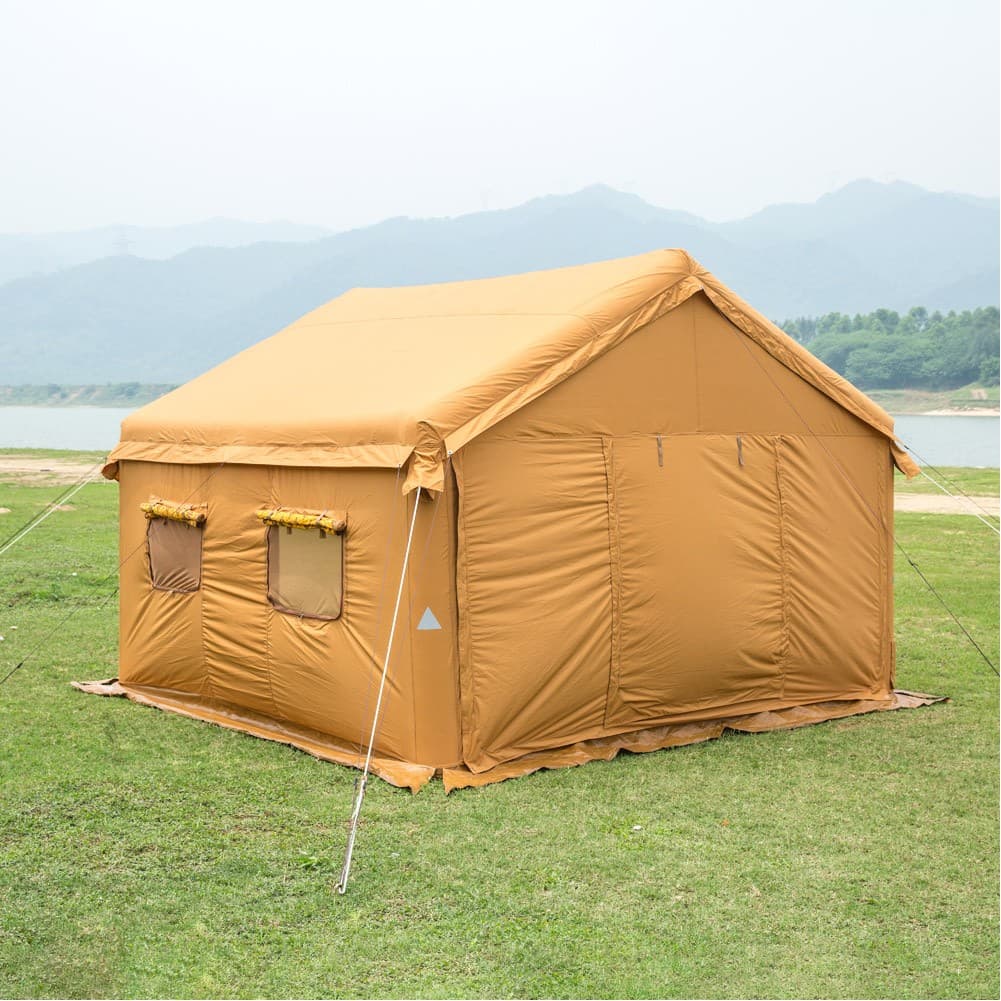 ALSANIDI, Air Cotton Tent for Trips, Inflatable Tent, Sandy, Size 400*400 Cm