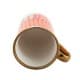 ALSANIDI, Al-Qatt Al-Asiri Porcelain tea and coffee mug, Al-Asiri cup, Red, capacity 330 ml